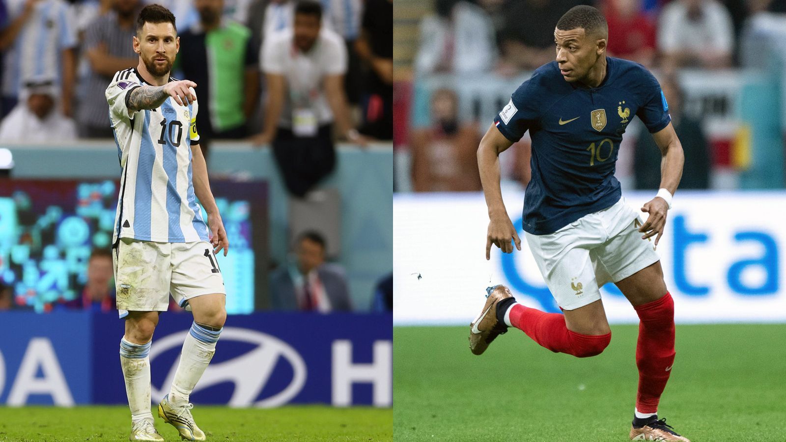 
                <strong>Paris St. Germain: Zwei Spieler im WM-Finale</strong><br>
                Spieler im WM-Finale: Lionel Messi (li., Argentinien) und Kylian Mbappe (re., Frankreich)
              