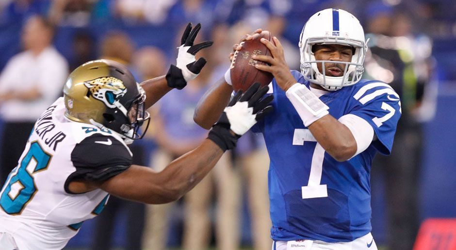 
                <strong>Gewinner: Die Defense Line der Jacksonville Jaguars</strong><br>
                So sieht eine starke Defense aus. Die Jacksonville Jaguars ließen gegen die Indianapolis Colts keinen einzigen Punkt zu. Es war der erste Zu-Null-Sieg der Jaguars seit 2006. Der Hauptgarant war die Defensive Line, der gleich zehn Sacks gelangen. Insgesamt stehen die Jaguars bei 38 Sacks – der beste Wert der Liga.
              