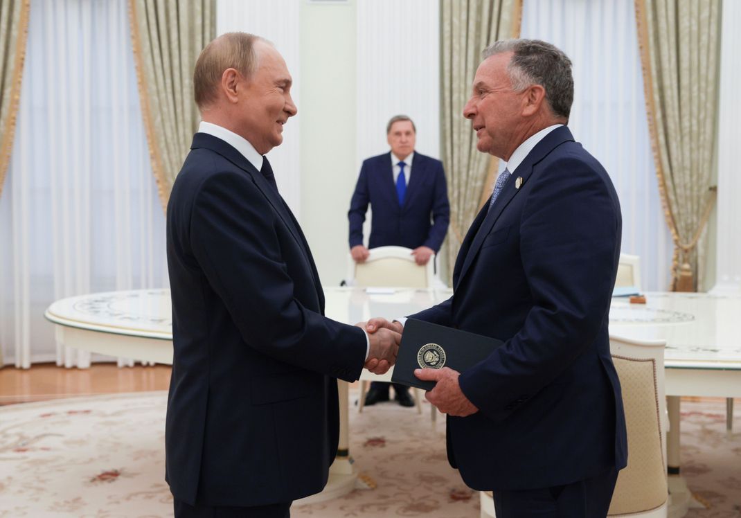 Der US-Sondergesandte Witkoff (rechts) suchte das Gespräch mit Kreml-Chef Putin.