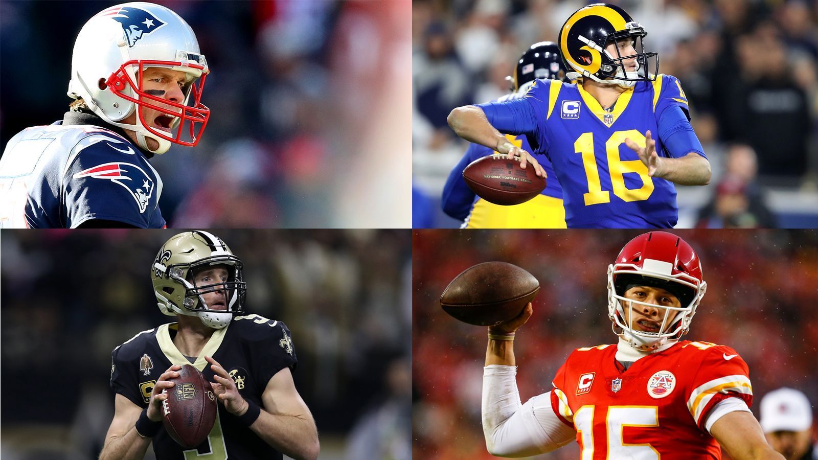 
                <strong>Die vier besten Offensiven</strong><br>
                Zum ersten Mal seit dem endgültigen Zusammenschluss von AFL und NFL 1970 stehen die vier besten Scoring-Offensiven in den Conference Finals. Die Chiefs führen diese Statistik mit 35,3 Punkten pro Spiel an. Es folgen die Rams (32,9), Saints (31,5) und Patriots (27,3).
              
