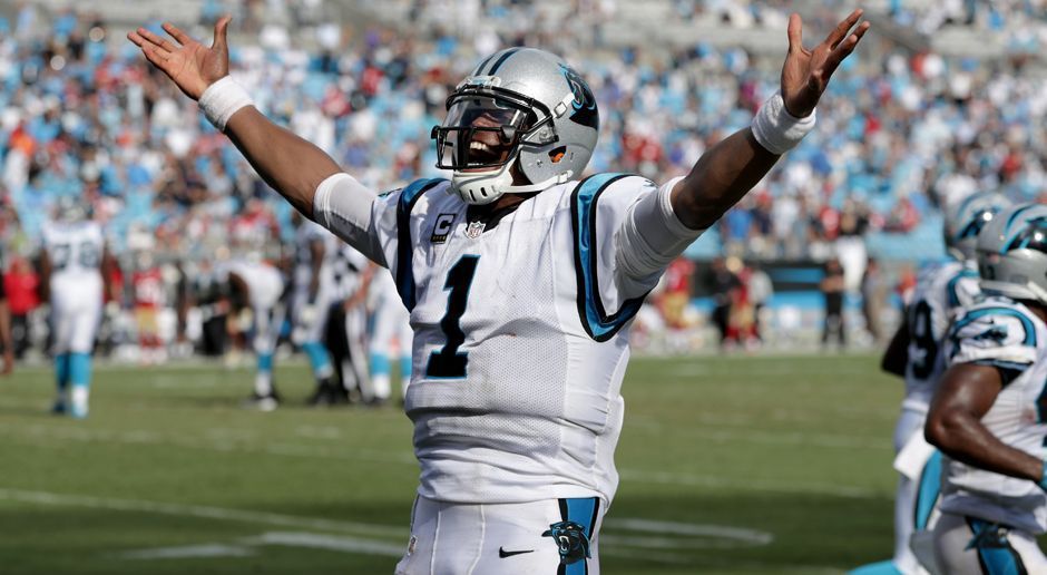 
                <strong>Cam Newton (Carolina Panthers)</strong><br>
                Gewinner – Cam Newton (Carolina Panthers): Nach der knappen Niederlage in Week 1 gegen die Denver Broncos, meldete sich Cam Newton beim Heimspiel gegen die San Francisco 49ers beeindruckend zurück. Insgesamt 353 Pass-Yards und vier Touchdowns gehen auf das Konto des amtierenden MVPs
              