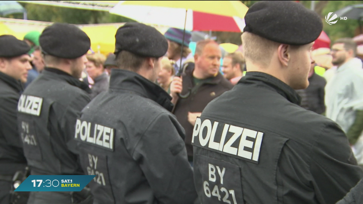 Polizeikontrollen auf dem Oktoberfest.