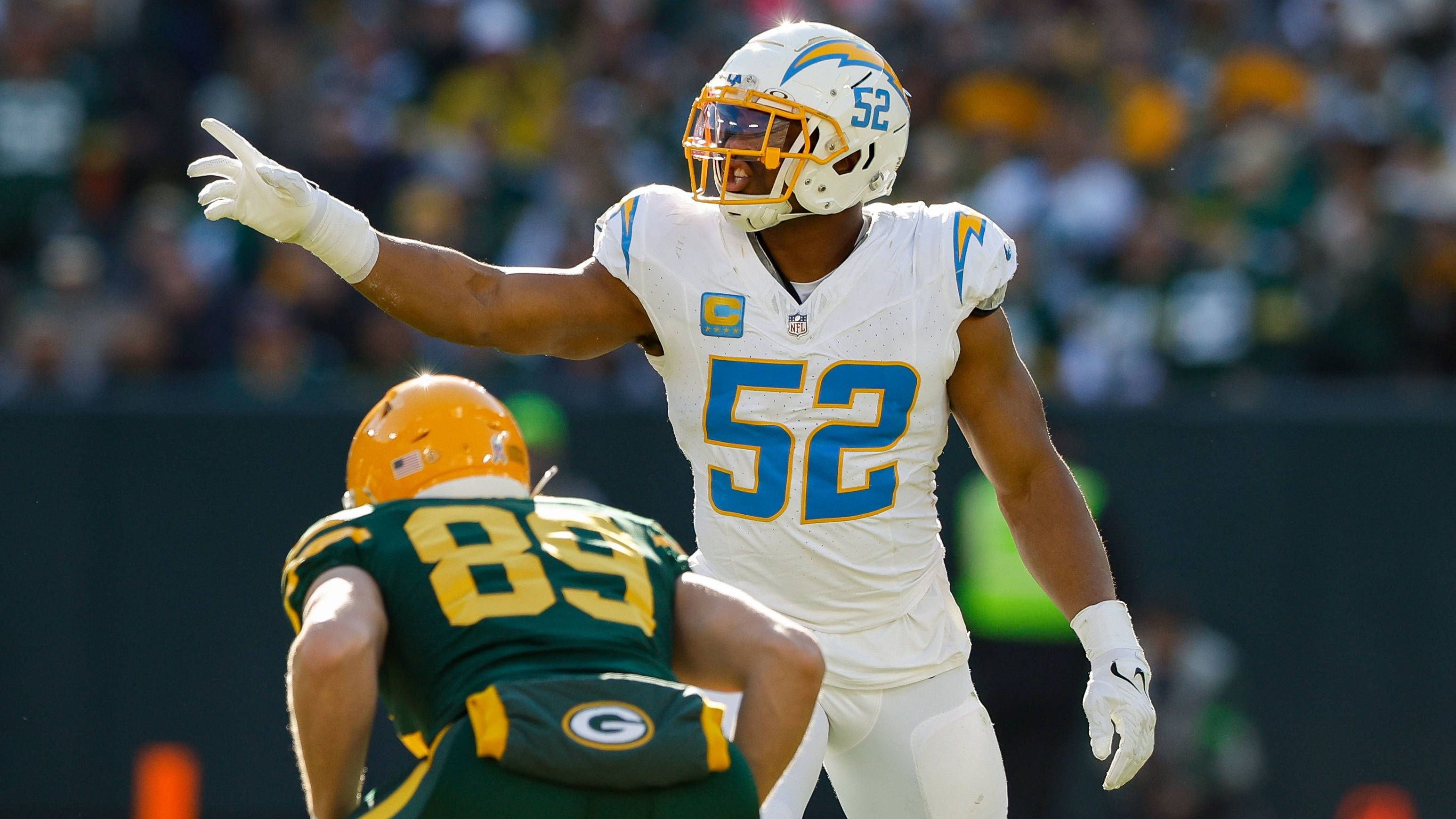 <strong>Platz 23: Khalil Mack - 187,5 Millionen US-Dollar</strong><br>Position: Outside Linebacker<br>Teams: Los Angeles Chargers (aktuell), Chicago Bears, Oakland Raiders