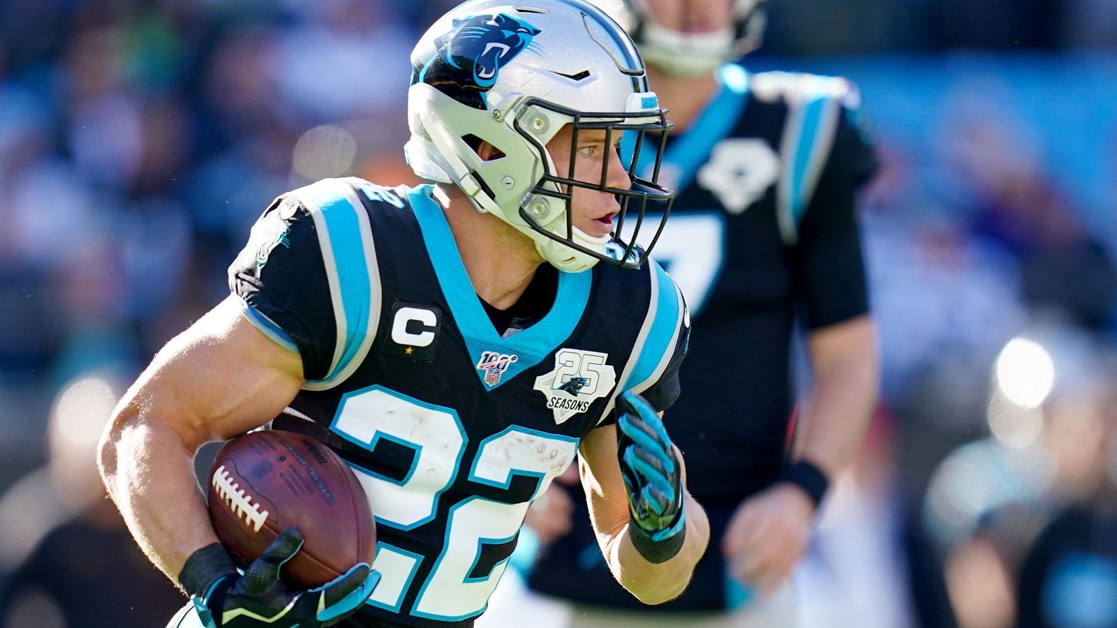 
                <strong>Running Back</strong><br>
                Christian McCaffrey (Carolina Panthers), 27 Stimmen2nd Team: Derrick Henry (Tennessee Titans), 20 Stimmen
              