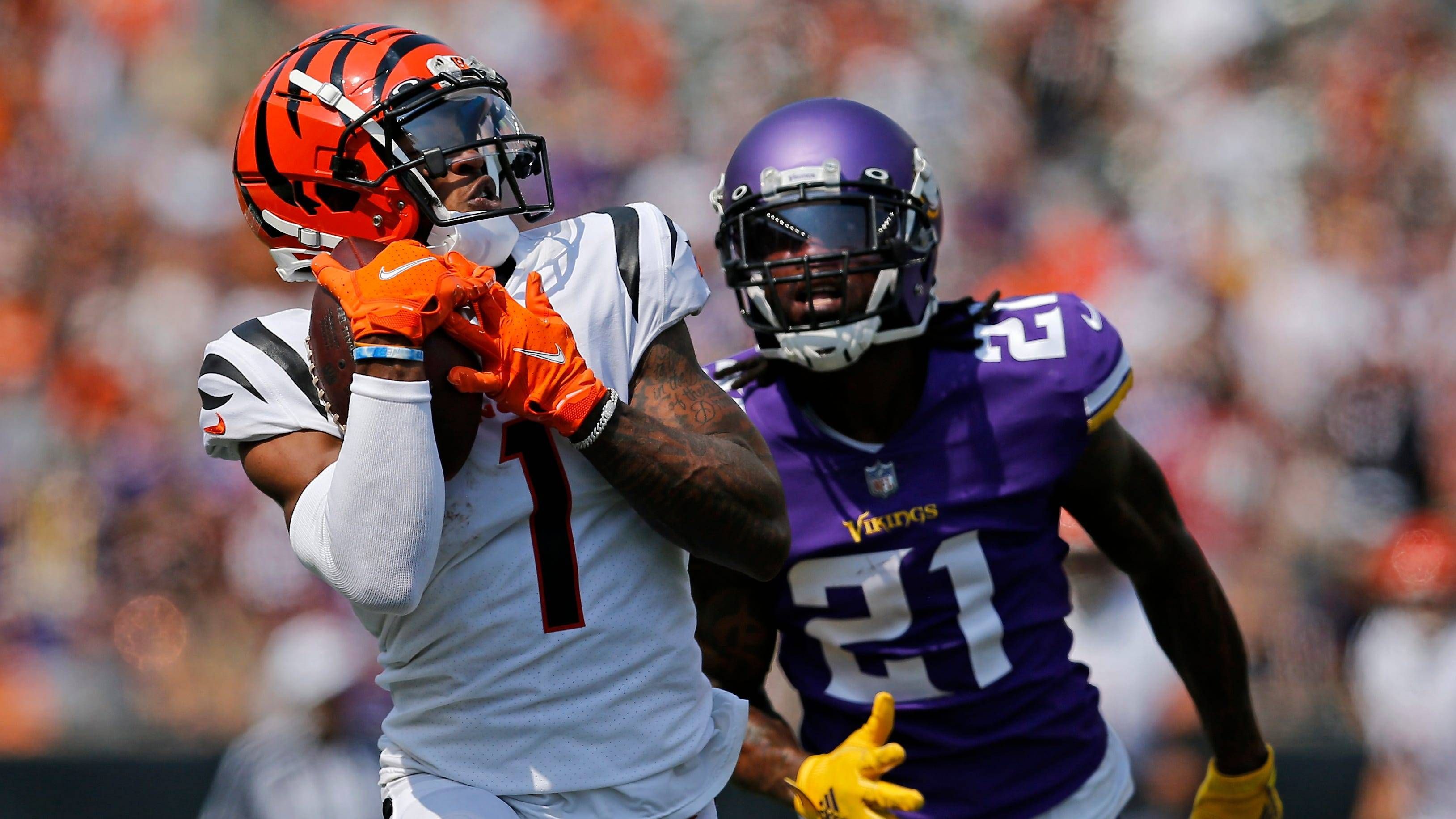 <strong>Platz 3 (geteilt) - Cincinnati Bengals</strong><br>Letzter Sieg in Woche 1: 2021 gegen die Minnesota Vikings (27:24 OT)