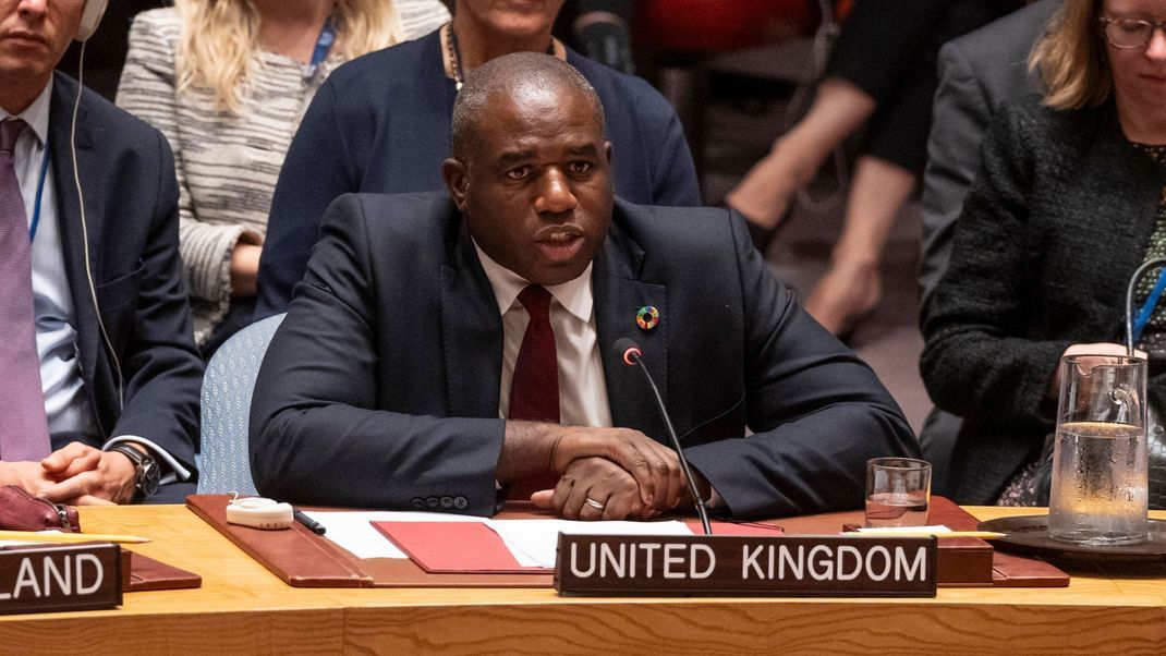 Der britische Außenminister David Lammy.