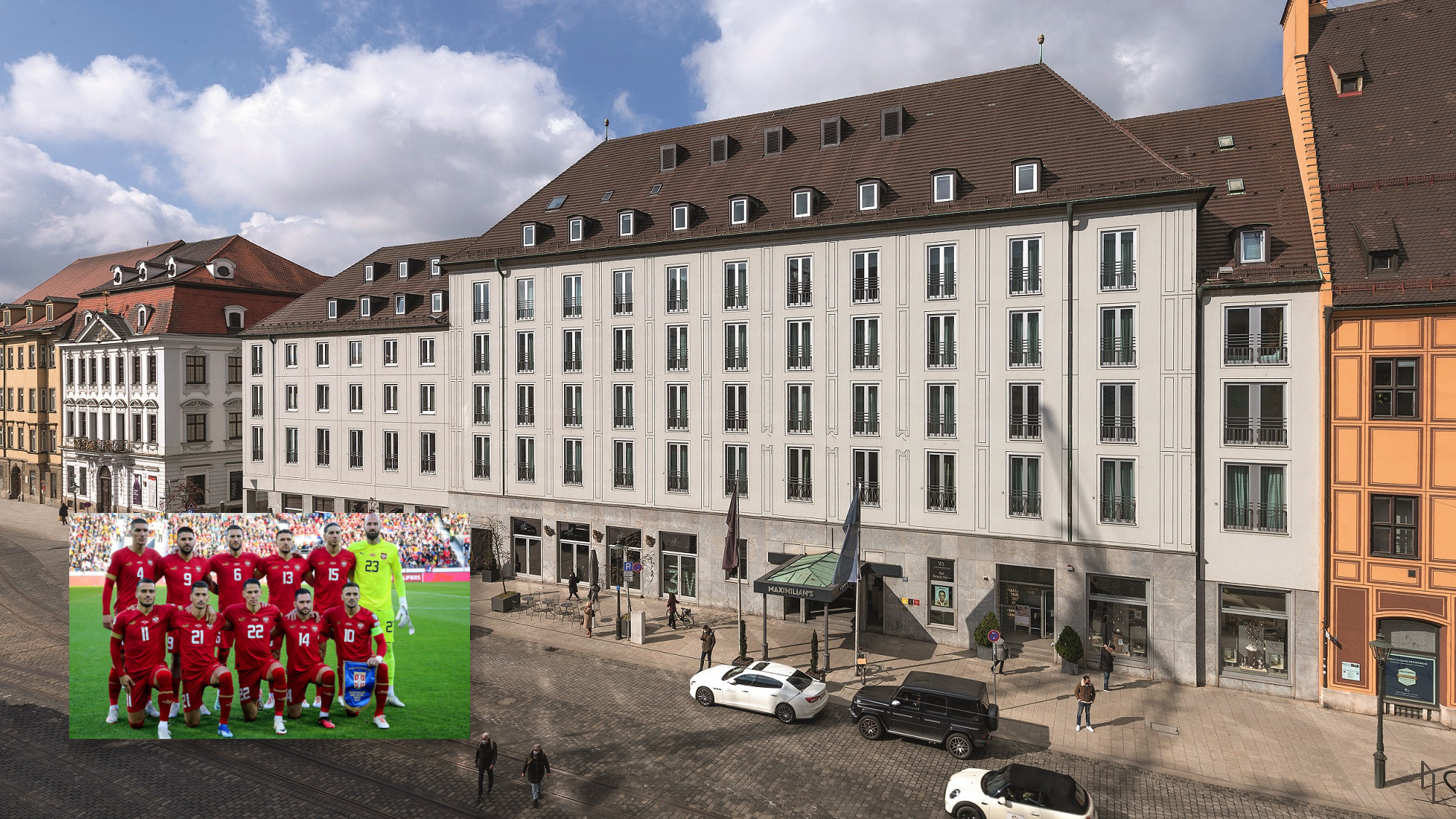 <strong>Serbien - Gruppe C</strong><br>Quartier: Augsburg (Bayern) - Hotel Maximilian’s<br>Suite: 606 Euro/Executive-Zimmer: 375,50 Euro/Standardzimmer: 330,50 Euro