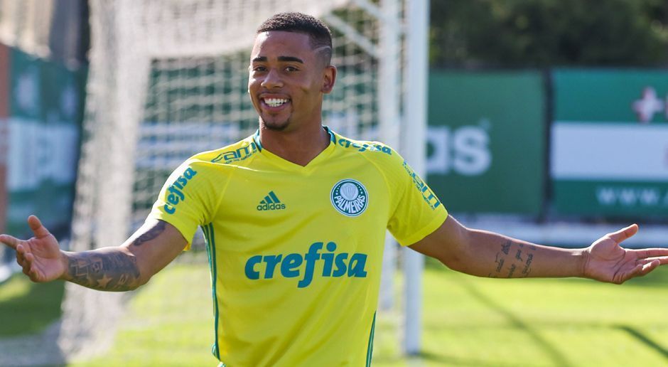 
                <strong>Fußball-Jugend bei Palmeiras</strong><br>
                Bevor der 19-Jährige nach Europa wechselte, spielte er für seinen brasilianischen Heimatverein Palmeiras Sao Paulo. Bis 2015 kickte Jesus für den Nachwuchs, ehe er in den Profi-Kader berufen wurde. Direkt in seiner ersten Saison mit dem A-Team machte er gleich auf sich aufmerksam und wurde in der brasilianischen Serie A zum Newcomer des Jahres ernannt. 
              