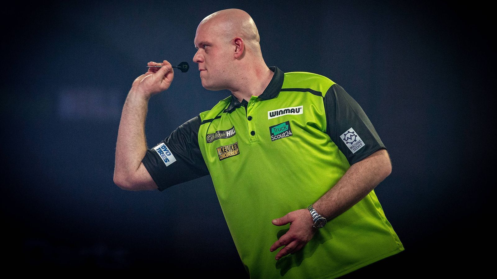 <strong>Michael van Gerwen</strong><br>
                Fliesenleger