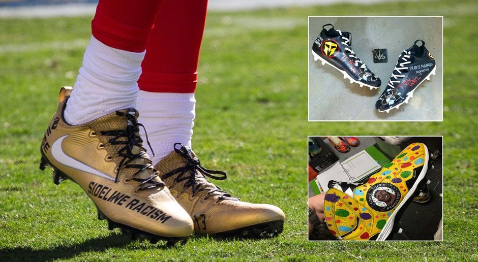 
                <strong>My Cause, My Cleats</strong><br>
                In Week 13 gab die NFL ihren Spielern die Möglichkeit, selbsdesignte Schuhe zu tragen. "My Cause, my Cleats", nannte sich die Initiative. Der Gedanke: Die Spieler sollten so auf eine Charity-Organisation ihrer Wahl aufmerksam machen. Mehr als 500 NFL-Stars nahmen an der Aktion teil. Arizonas Tyrann Mathieu trug beispielsweise Schuhe mit der Aufschrift "Sideline Racism". Warum soll die NFL also solch eine nützliche Aktion auf nur eine Woche pro Saison beschränken? Eine Erweiterung wäre zumindest eine Überlegung wert.
              