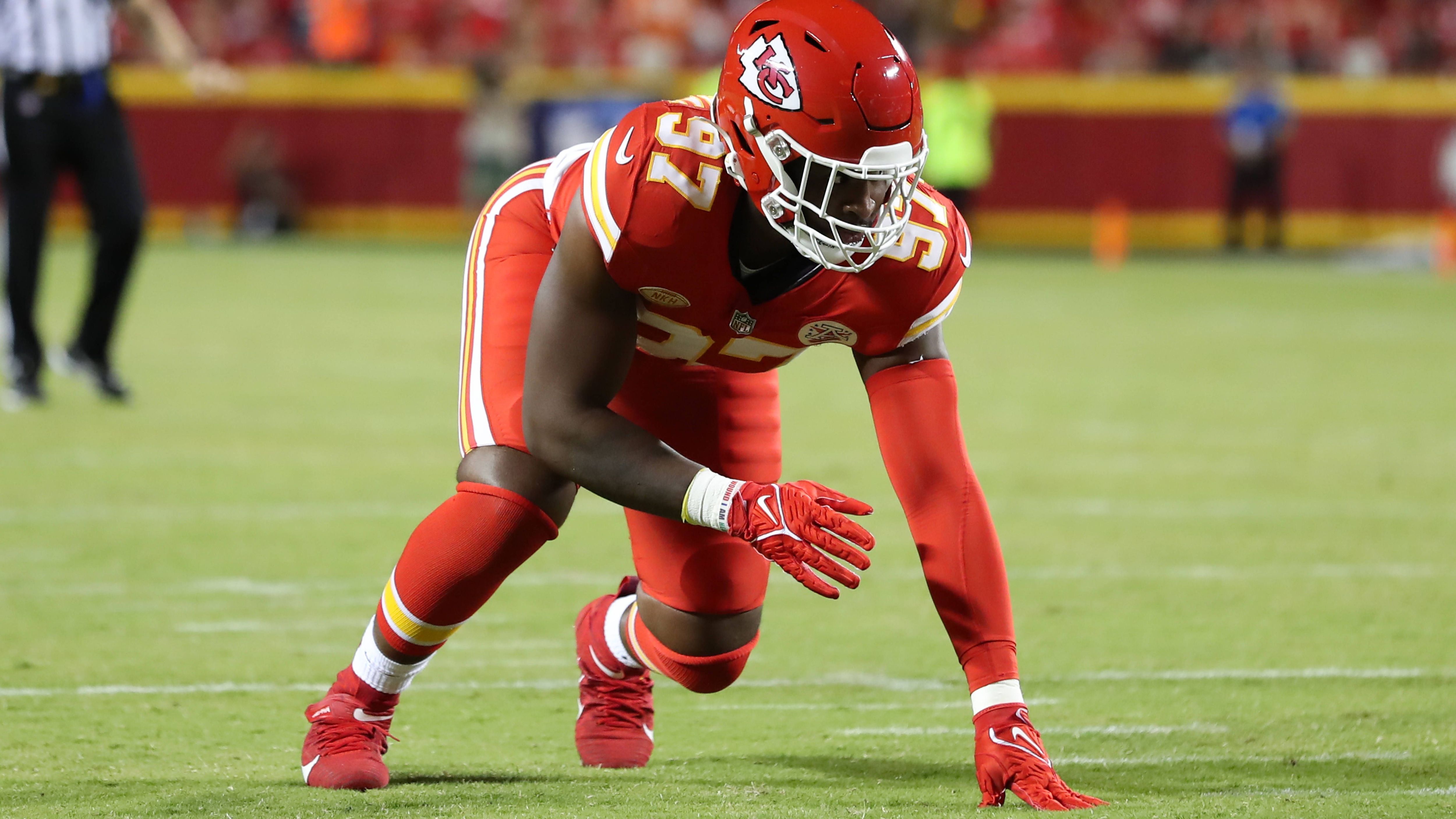 <b>31. Pick: Felix Anudike-Uzomah (Kansas City Chiefs)<br></b>Der 22-Jährige sammelte in sehr limitierter Spielzeit elf Pressures und einen halben Sack. Er muss kommende Saison zeigen, dass er das Zeug zum Starter hat.