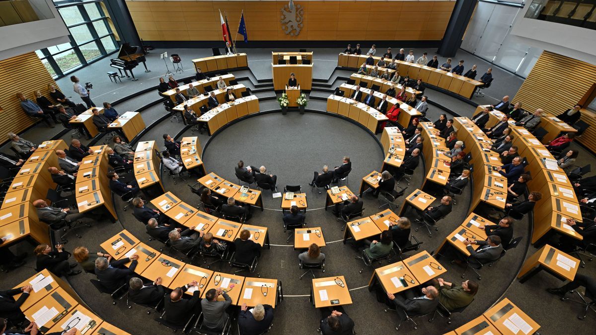 Blick in eine Plenarsitzung des Thüringer Landtags.