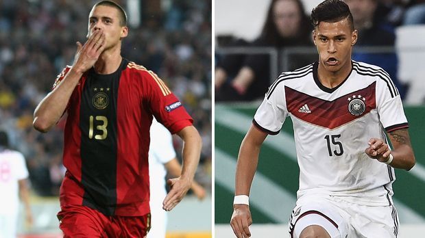 
                <strong>Die Stürmer</strong><br>
                Stürmer: Sandro Wagner und Davie Selke - Sandro Wagner tut sich bei der EM 2009 schwer - steht im Finale aber überraschend in der Startelf. Trotz verpasster Großchancen erzielt er gegen England zwei Treffer und sorgt mit für den Titel. Danach folgt nur ein einziger weiterer Einsatz für den DFB. Auch Davie Selke tut sich aktuell schwer. Bei RB Leipzig kommt der Angreifer kaum zum Einsatz und sucht seine Form. Hrubesch vertraut dennoch auf ihn.
              