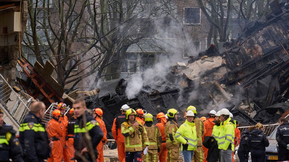 Explosion von Wohngebäude in Den Haag