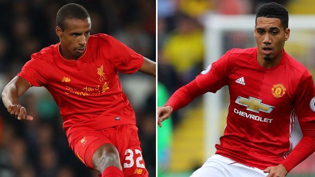 
                <strong>Joel Matip vs. Chris Smalling</strong><br>
                Joel Matip vs. Chris Smalling: Der gebürtige Bochumer Matip verteidigt seit der laufenden Saison für Liverpool und hat sich unter Jürgen Klopp schnell etabliert. Mit dem kamerunischen Nationalspieler auf dem Platz hat sein neues Team noch kein Spiel verloren. Doch vor Matips Qualitäten muss sich Uniteds Abwehrchef Smalling keineswegs verstecken. Der 26-Jährige hat in der laufenden Saison sogar schon einmal getroffen. Punkt für beide. 2:3.
              