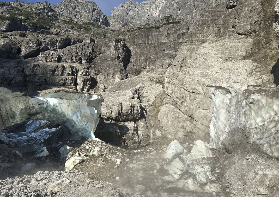 Die sogenannte Eiskapelle am Watzmann ist eingestürzt.