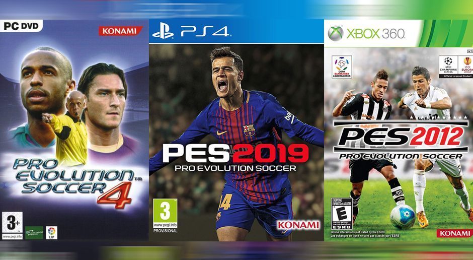 
                <strong>Alle PES-Cover: So präsentiert sich FIFA-Rivale Konami</strong><br>
                Genau wie Konkurrent EA Sports muss auch Konami seine Fußballsimulation jedes Jahr hübsch verpacken. Die Cover der Pro Evolution Soccer-Spiele haben sich seit den Anfängen stark gewandelt. ran.de zeigt alle PES-Cover.
              