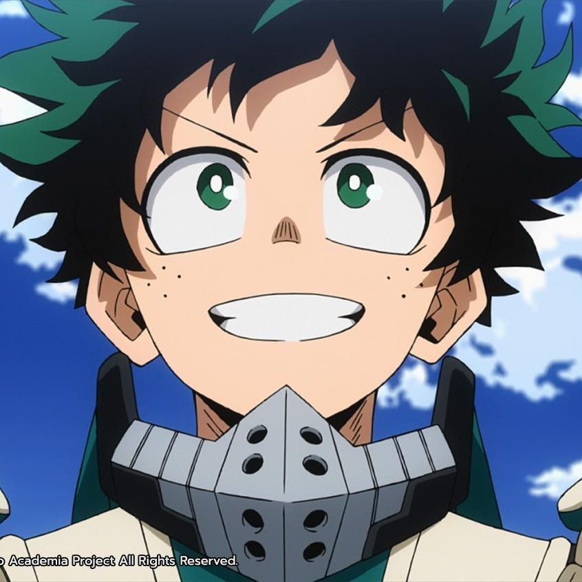 Izuku Midoriya alias Deku aus der Anime-Serie "My Hero Academia"