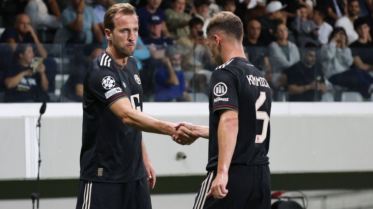 Tor fuer den FC Bayern Munechen durch Harry Kane (Bayern Muenchen 9) zum 1:0, CYP, FC Pafos - FC Bayern Muenchen, Fussball, Champions-League, 2. Spieltag, Saison 2025 2026, 30.09.2025 CYP, FC Pafos...