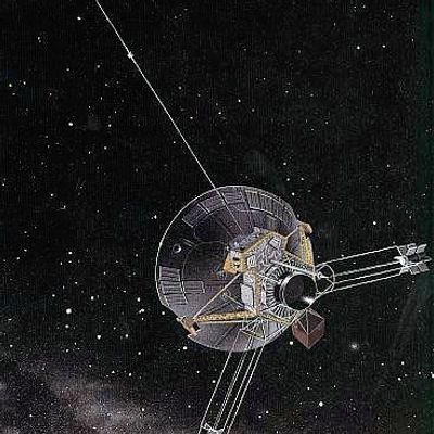 Das undatierte Archivbild zeigt eine Zeichnung der US-Raumsonde Pioneer 10.