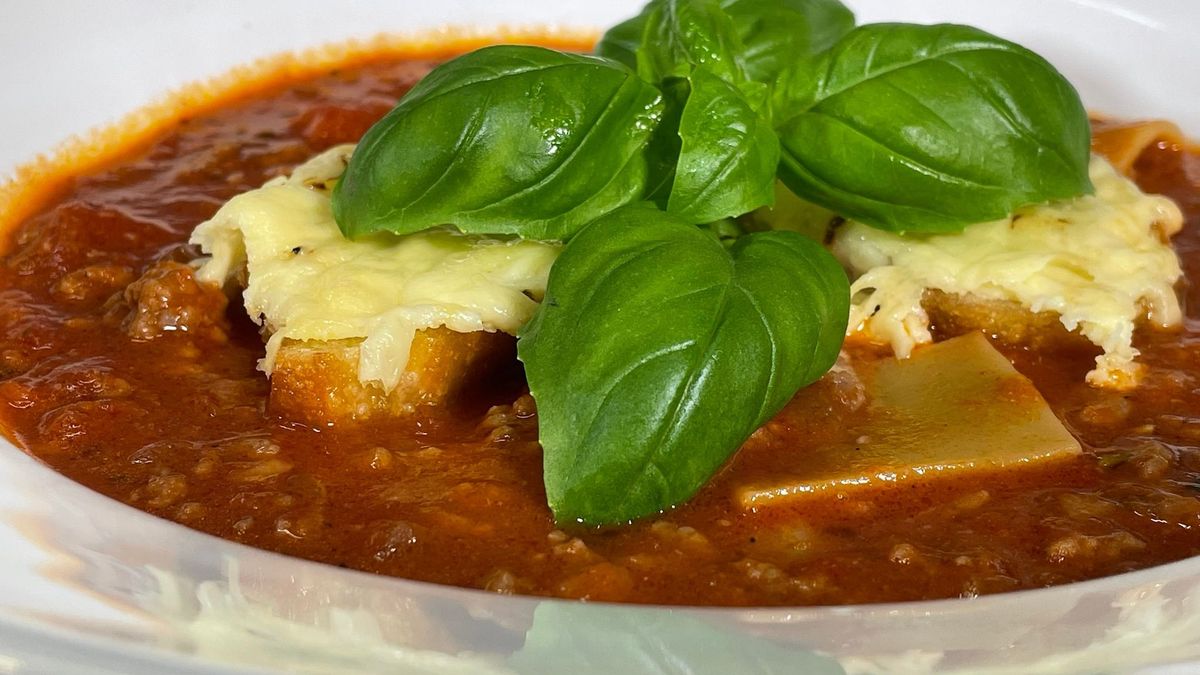 Chilli-Knoblauch -Lasagne Suppe Bild