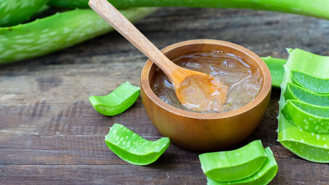 Un rimedio casalingo provato contro le afte: vero gel di aloe vera.