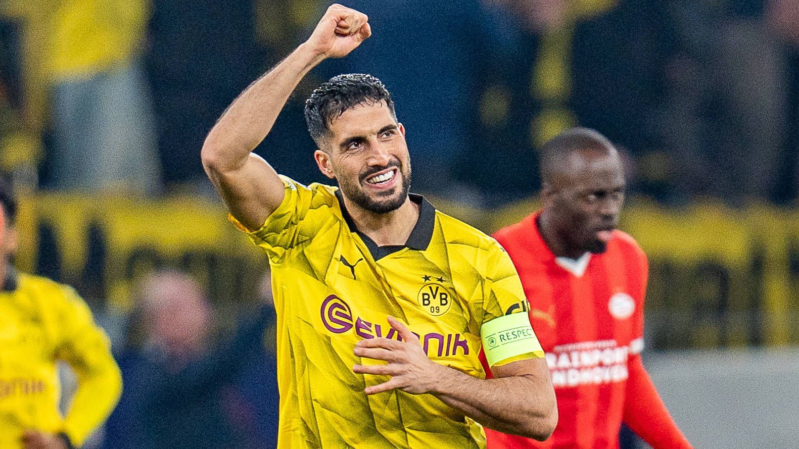 <strong>Emre Can</strong><br>Agiert in der Innenverteidigung. Macht seine Sache dort ordentlich, mit Übersicht und einer guten Vehemenz in den Zweikämpfen. Bekommt gegen agilere Gäste deutlich mehr zu tun, löst die Aufgabe aber insgesamt recht souverän. <em><strong>ran</strong></em>-Note: 3