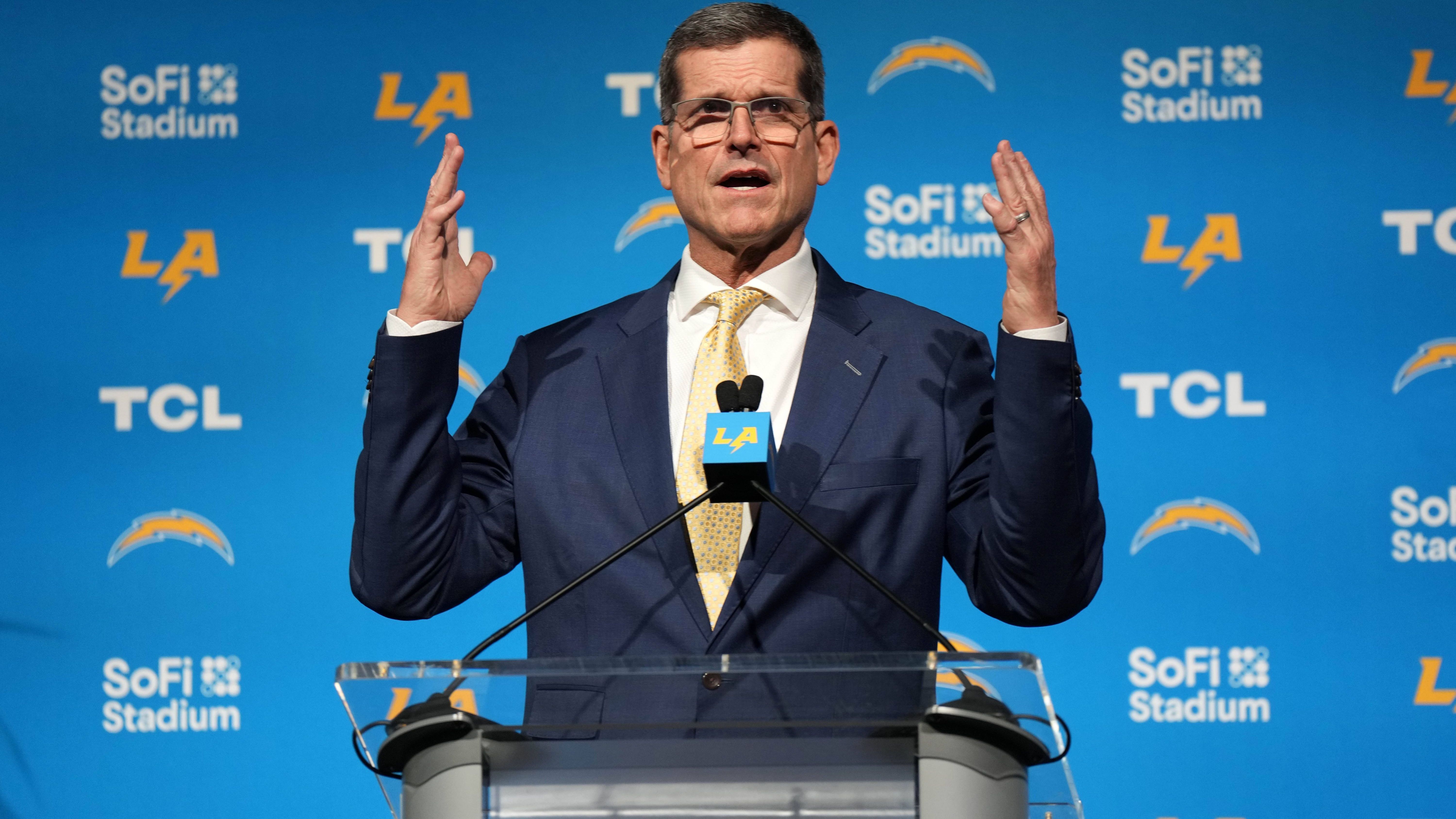 <strong>Platz 5: Jim Harbaugh (Los Angeles Chargers)</strong><br>Geburtstag: 23. Dezember 1963<br>Im Amt seit: 2024