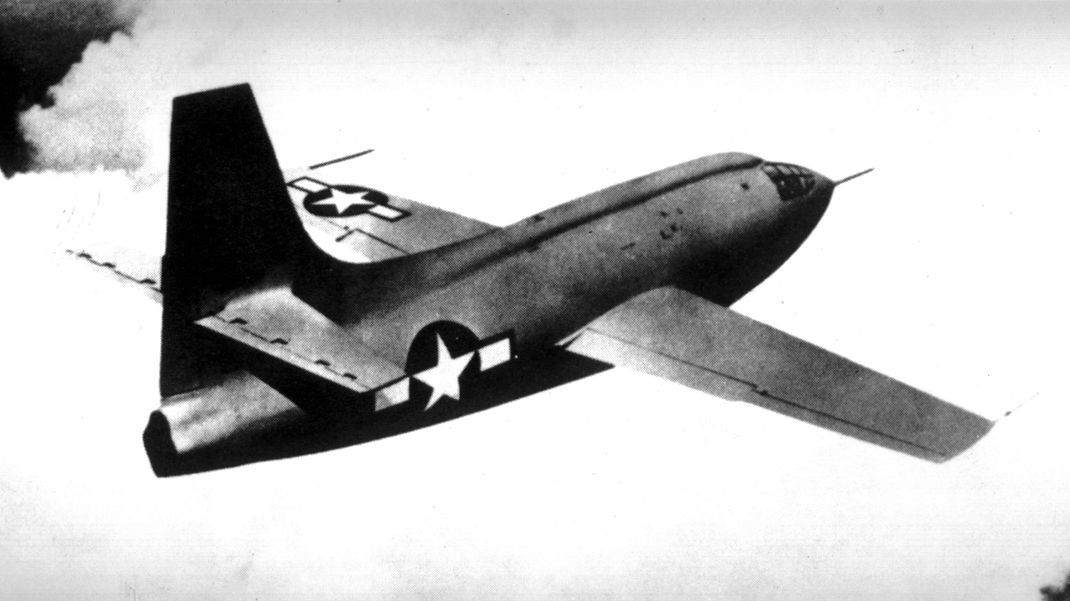 Die Bell X-1 1947 mit Charles Yeager als Pilot