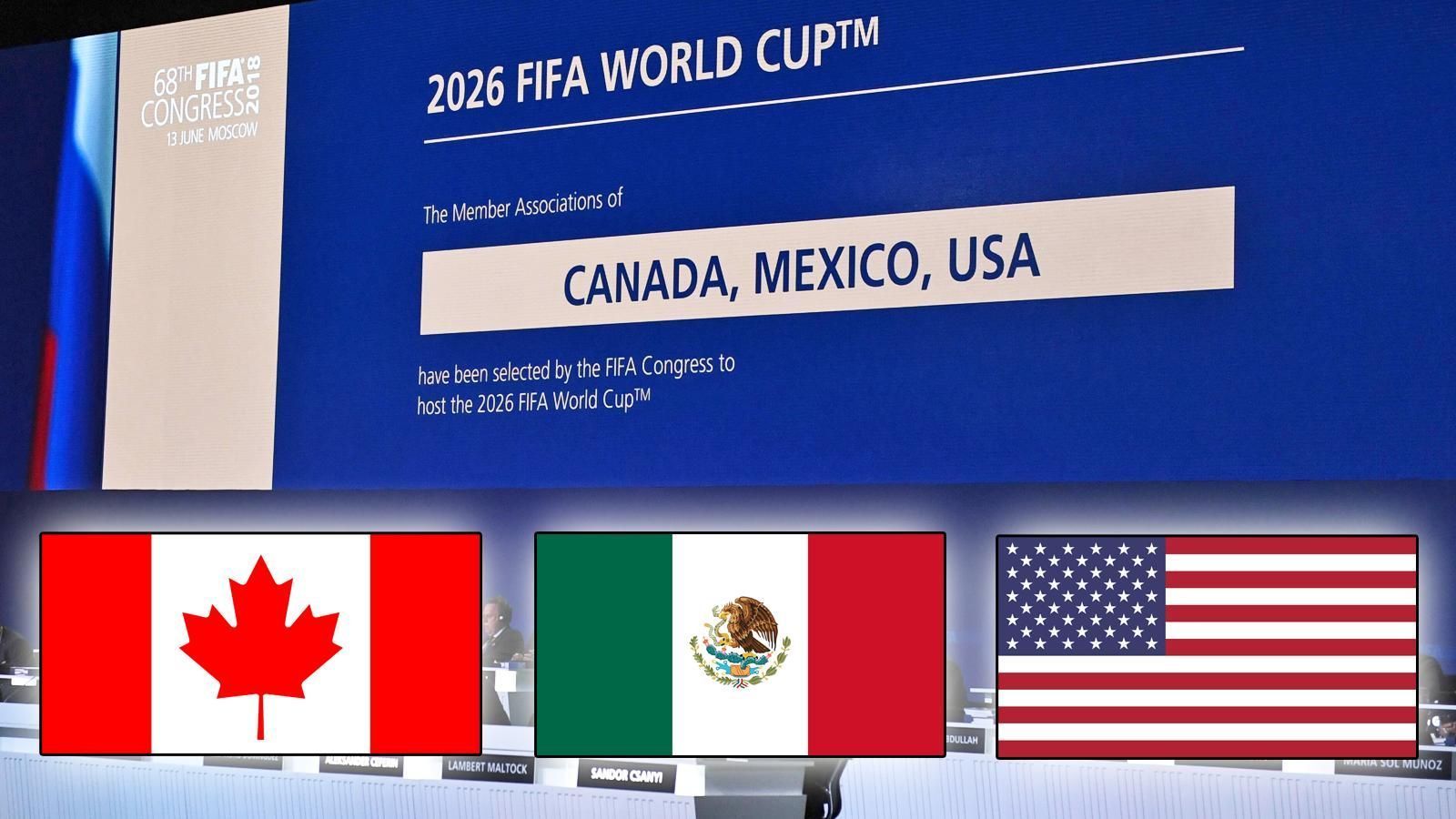 <strong>Die WM-Stadien 2026 in Kanada, Mexiko und den USA</strong><br>
                Die WM-Endrunde 2026 findet in den USA, Kanada und Mexiko statt. Nun stehen auch die Stadien fest, in denen die Endrunde ausgetragen wird. <em><strong>ran</strong></em> zeigt die Arenen in den drei Ländern, in denen der Weltmeister ermittelt wird. (Stand: 05. Februar 2024)