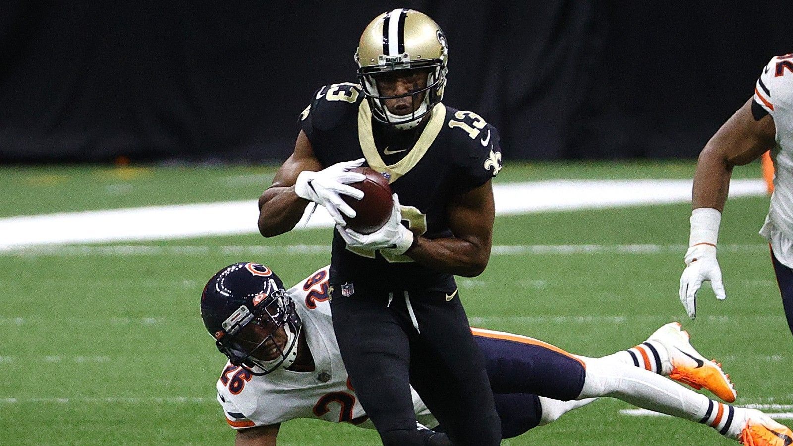 <strong>Team: New Orleans Saints</strong><br>Letzter All-Pro-Receiver: Michael Thomas<br>Saison: 2019