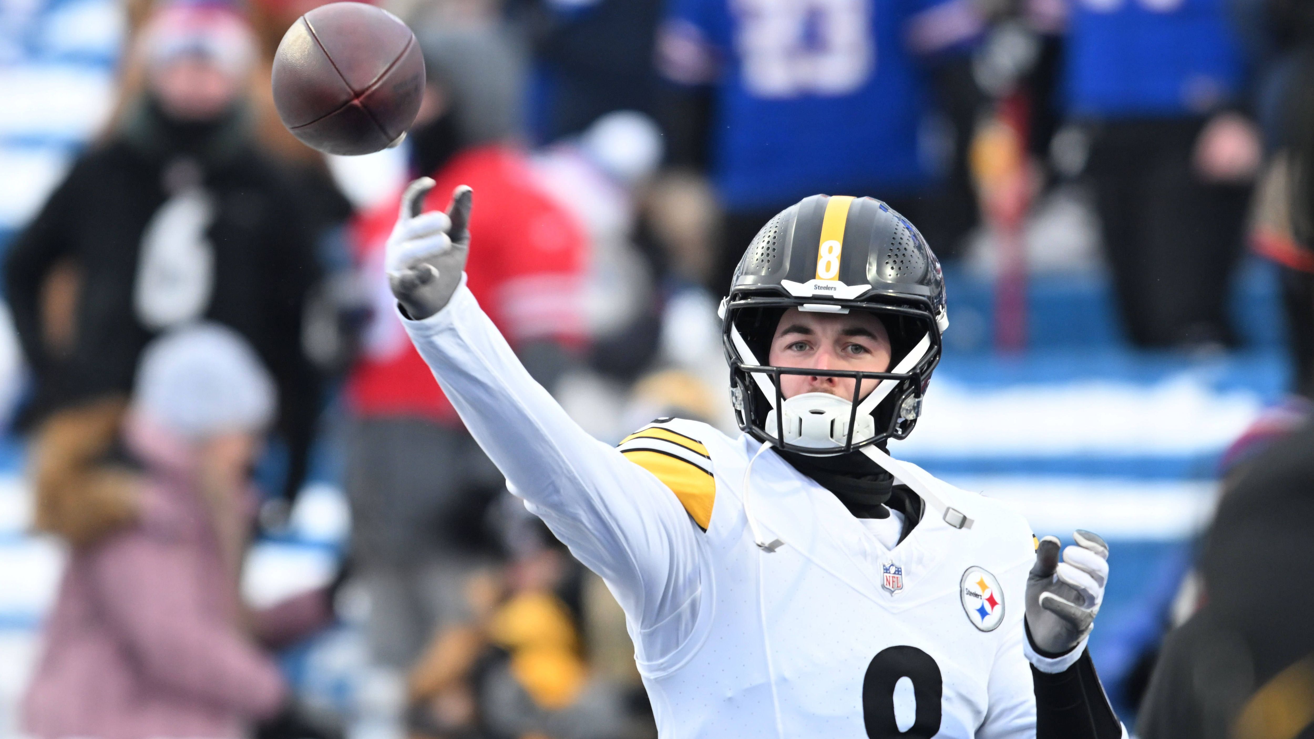 <strong>Platz 25: (geteilt): Pittsburgh Steelers</strong><br>Gesamtentfernung: 191 Yards <br>Passing Touchdowns insgesamt: 13<br>Häufig eingesetzter Quarterback: Kenny Pickett (6 TDs in 12 Spielen)