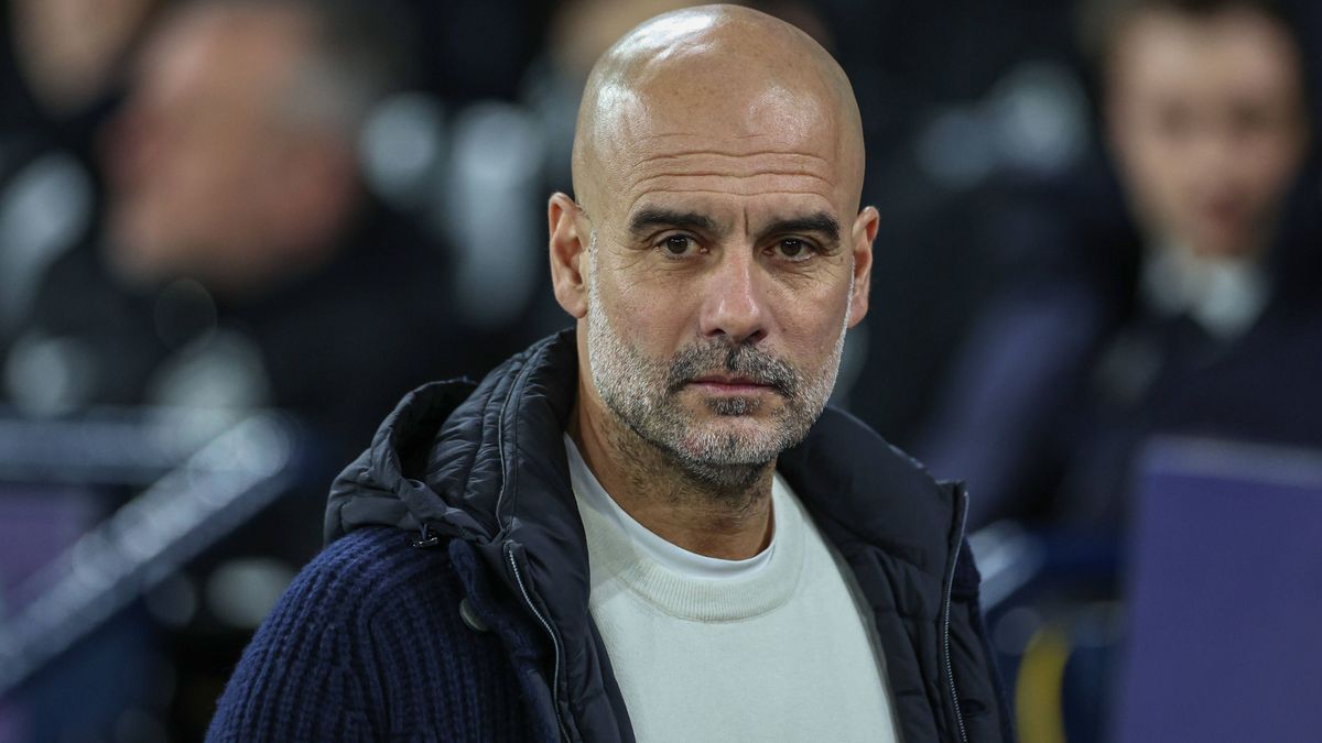 UEFA Champions League Matchday 8 of 8 Manchester City v Club Brugge Pep Guardiola manager of Manchester City during the UEFA Champions League Matchday 8 of 8 Manchester City vs Club Brugge at Etiha...