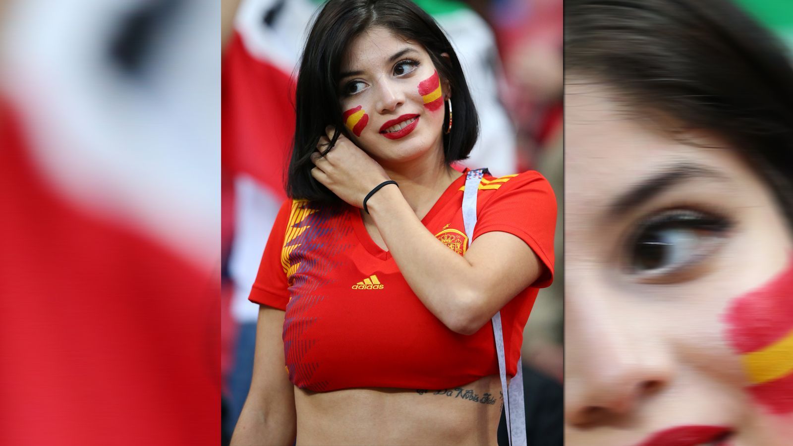 
                <strong>Sexy Fans</strong><br>
                Dabei musste diese Spanierin lange auf die erlösende Führung gegen die defensiven Iraner warten.
              