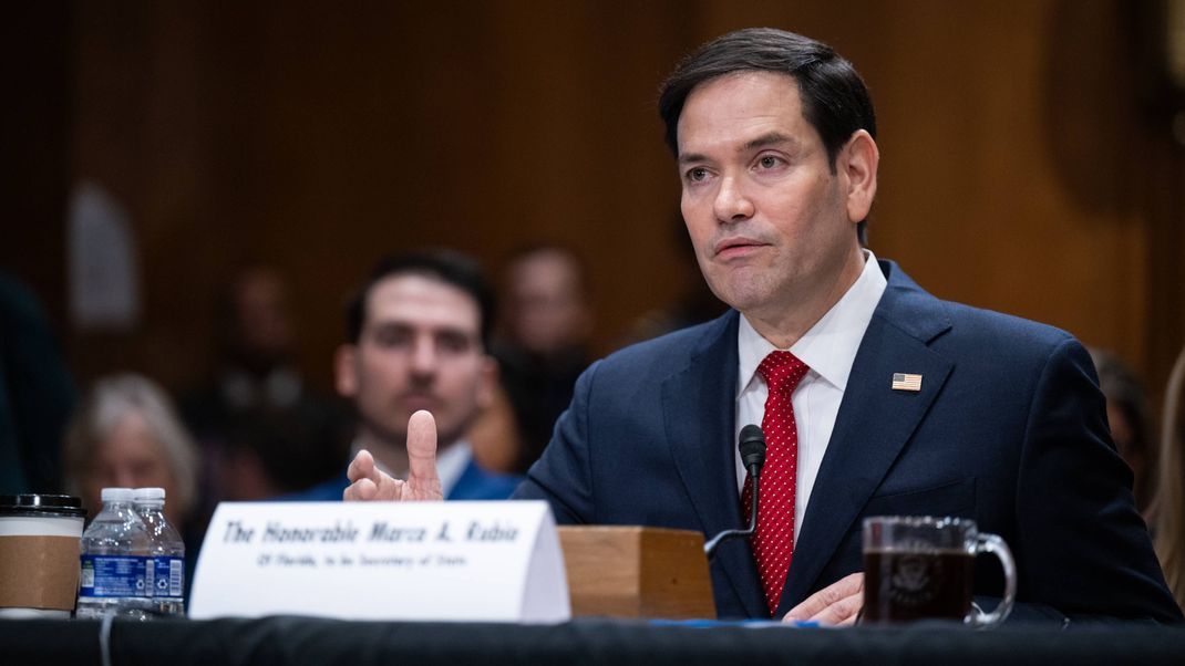 Marco Rubio vor dem Ausschuss des Senats.