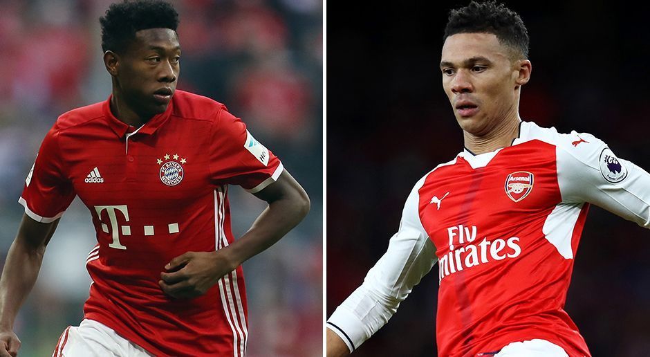 
                <strong>Linker Außenverteidiger: David Alaba vs. Kieran Gibbs</strong><br>
                Trotz einer für seine Verhältnisse schwächeren Saison ist Bayerns Österreicher in der Startelf gesetzt. Allerdings fehlt ihm einmal mehr sein kongenialer Partner Franck Ribery. Bei den "Gunners" hat sich der Pokal-Kapitän erst kürzlich an Nacho Monreal vorbeigeschoben und dürfte damit auch in München beginnen. Dennoch haben auch hier die Bayern die Nase vorn - 5:1.
              