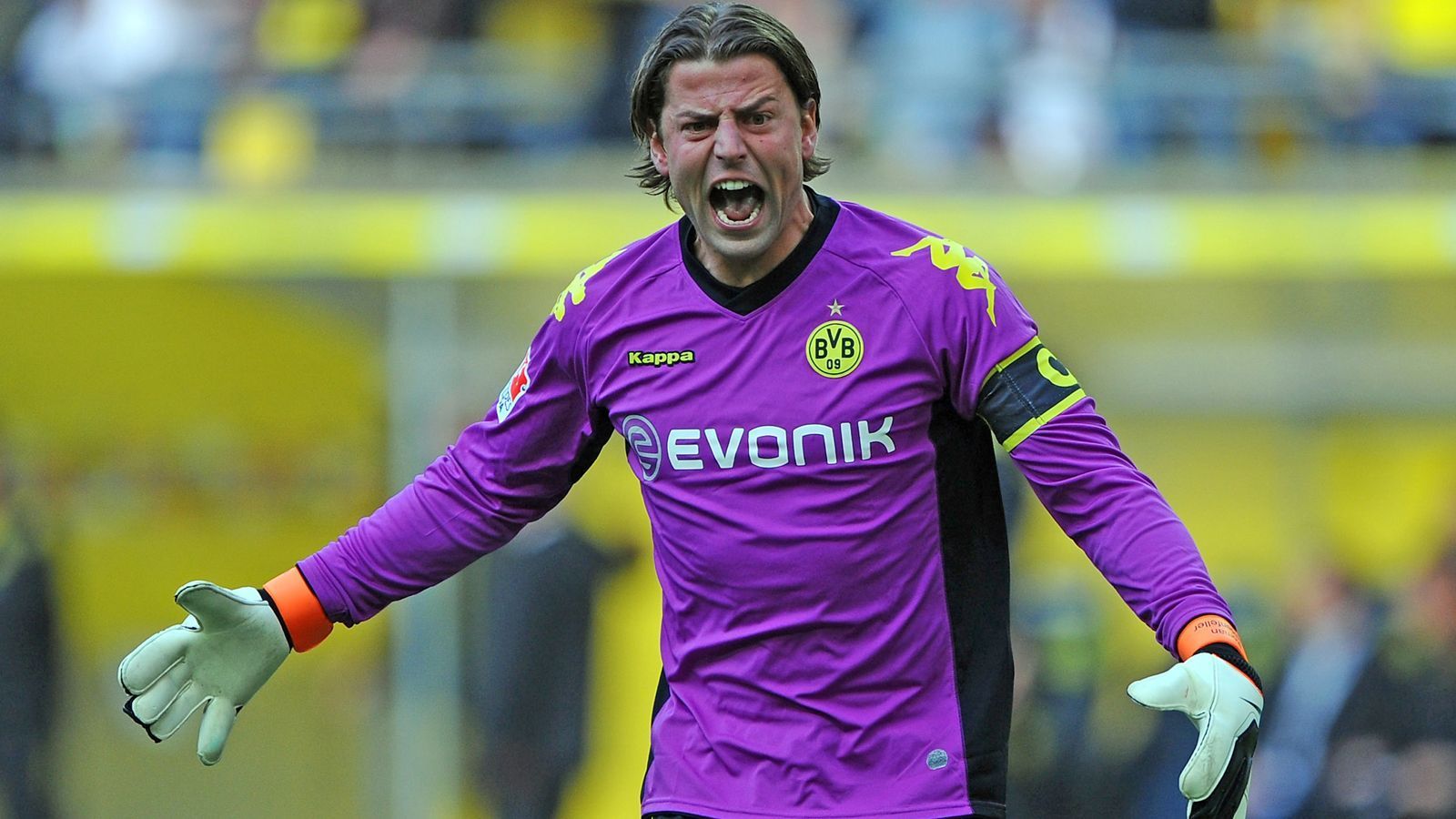 
                <strong>Torwart: Roman Weidenfeller</strong><br>
                Spiele: 232Spiele ohne Gegentor: 94Erfolge: 2x Deutscher Meister, 2x DFB-Pokalsieger
              