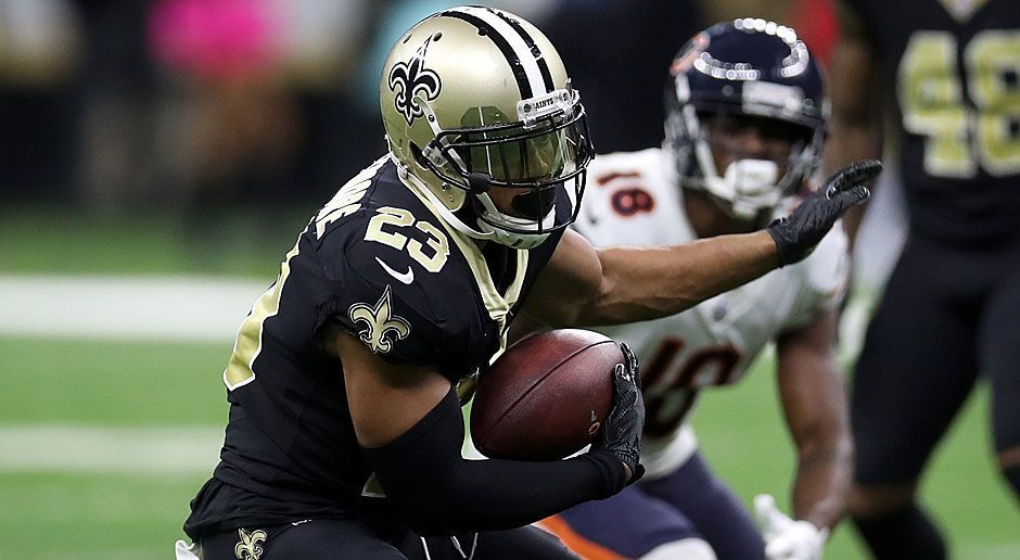 
                <strong>Marshon Lattimore (New Orleans Saints)</strong><br>
                Cornerback, 21 Jahre, Rookie - Die dringend benötigte Verstärkung für die Defense des Super-Bowl-Champions der Saison 2009 verpasste bislang nur ein Spiel - den Auftakt der nun schon sechs Spiele währenden Siegesserie in Woche drei bei den Carolina Panthers (34:13). Aktuell steht er bei 31 Tackles und zwei Interceptions, beim 52:38 über die Detroit Lions trug er den Ball sogar über 27 Yards in die Endzone. 
              