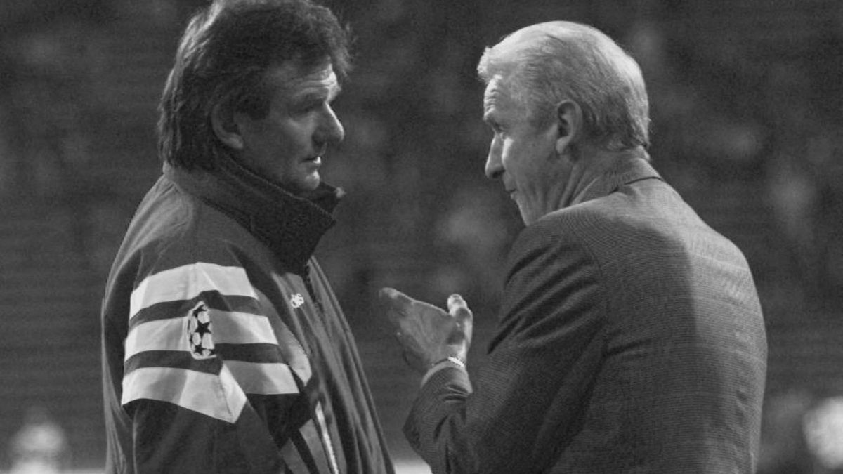 50 Spiele Co-Trainer von Trappatoni: Egon Coordes (l.).