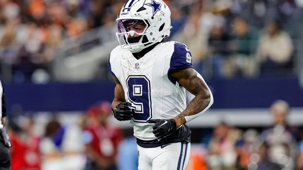 ARLINGTON, TX - DECEMBER 09: Dallas Cowboys wide receiver KaVontae Turpin (9) goes over to the sidelines during the game between the Dallas Cowboys and the Cincinnati Bengals on December 9, 2024 at...