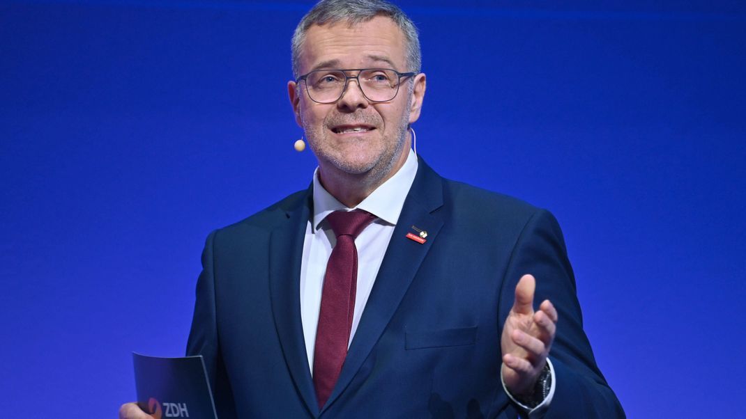 Jörg Dittrich, Präsident des Zentralverbandes des Deutschen Handwerks bei der Internationalen Handwerksmesse München.
