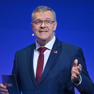 Jörg Dittrich, Präsident des Zentralverbandes des Deutschen Handwerks bei der Internationalen Handwerksmesse München.