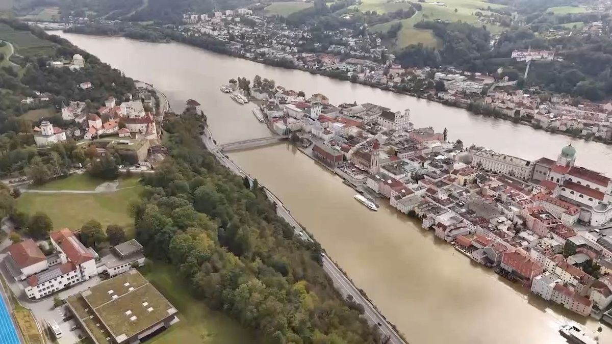 Hochwasser in Passau.