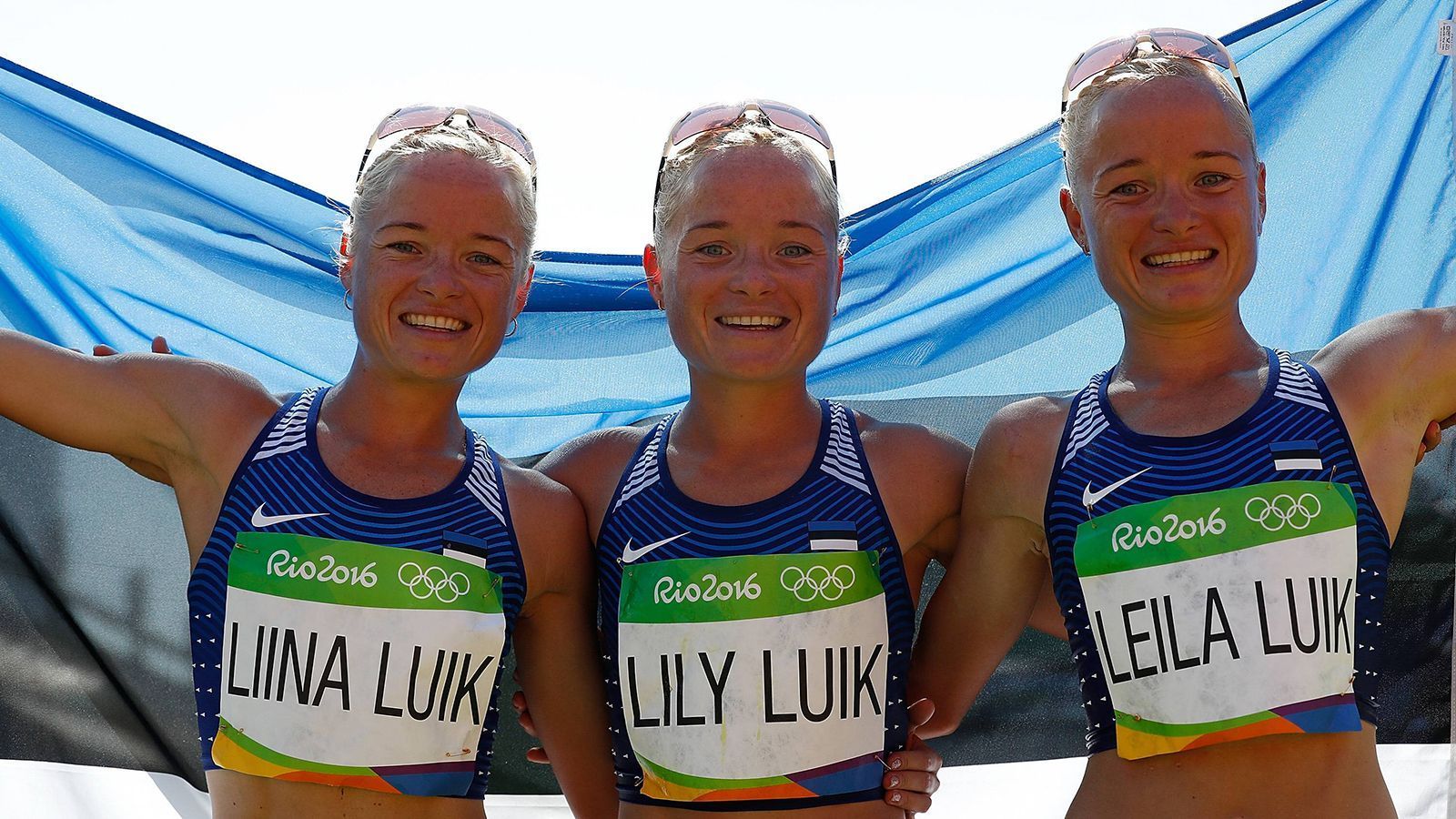 
                <strong>Liina, Lily und Leila Luik (Marathon-Lauf)</strong><br>
                Die drei Marathon-Läuferinnen aus Estland waren 2016 in Rio die ersten eineiigen Drillinge, die jemals gemeinsam an den Olympischen Spielen teilnahmen. Lily schaffte es als Beste der Schwestern auf den 97. Platz, Leila wurde 114. und Liina 133.
              