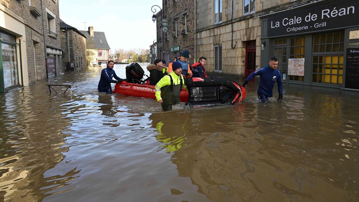 Sturm "Herminia" in Frankreich