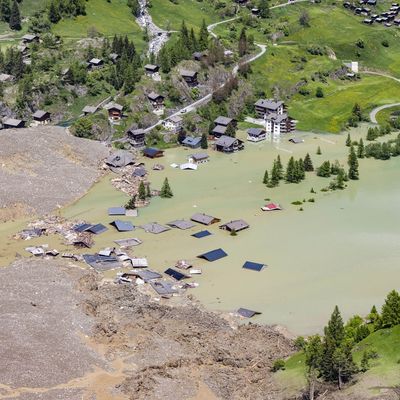 Gletscherabbruch im Wallis