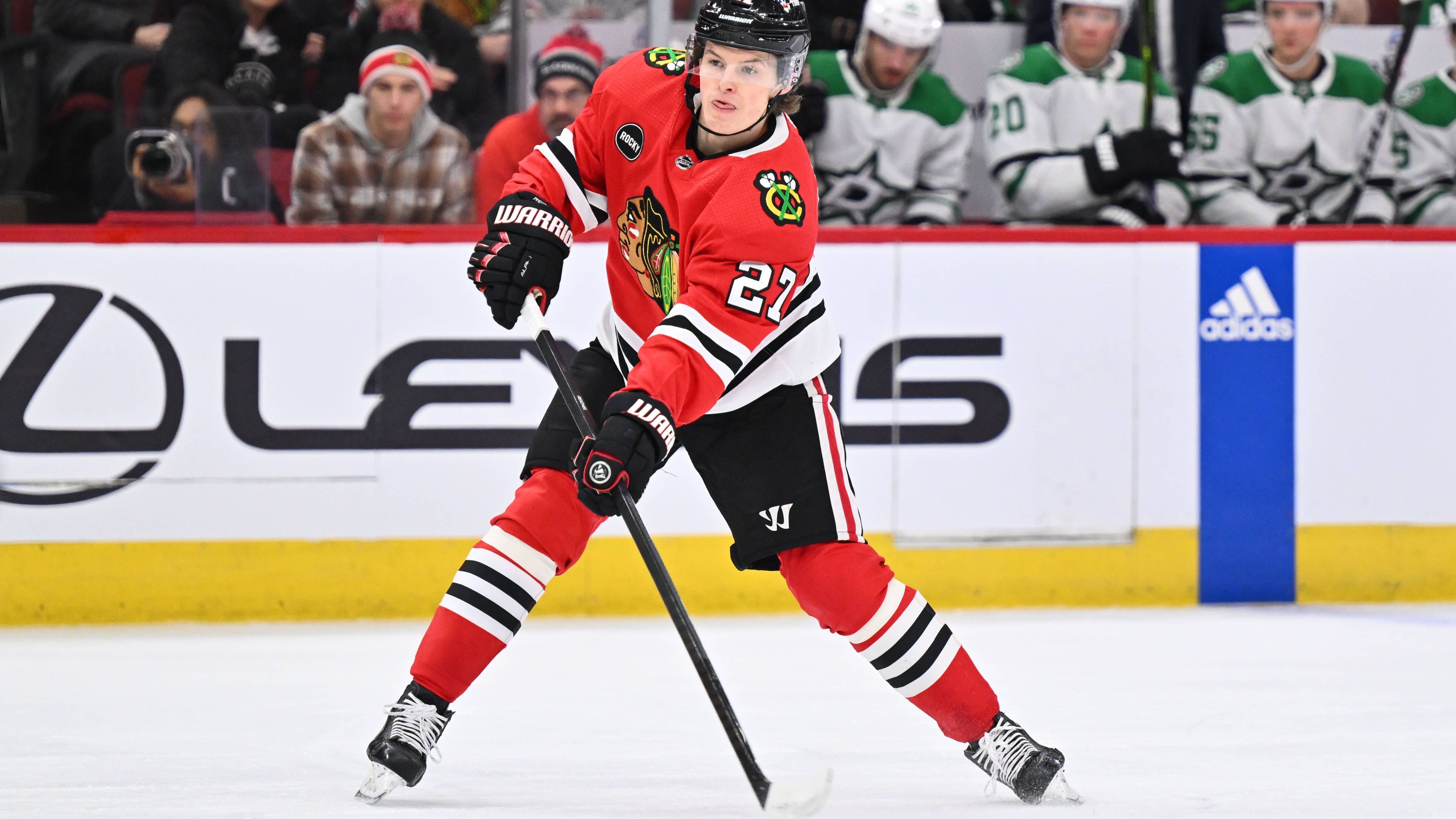 <strong>#73 Lukas Reichel</strong><br>Position: Sturm<br>Alter: 21<br>Klub: Chicago Blackhawks