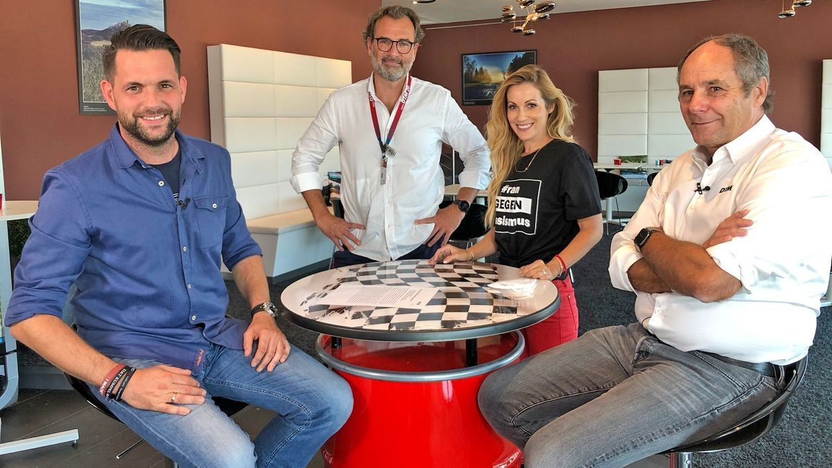 Das ranRacing-Team freut sich mit Gerhard Berger auf die Zukunft
