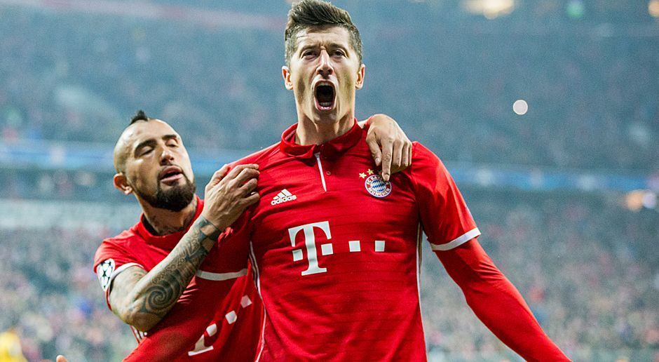 
                <strong>Platz 3 (geteilt): Robert Lewandowski (FC Bayern München)</strong><br>
                19 Tore in der Bundesliga x 2 = 
              