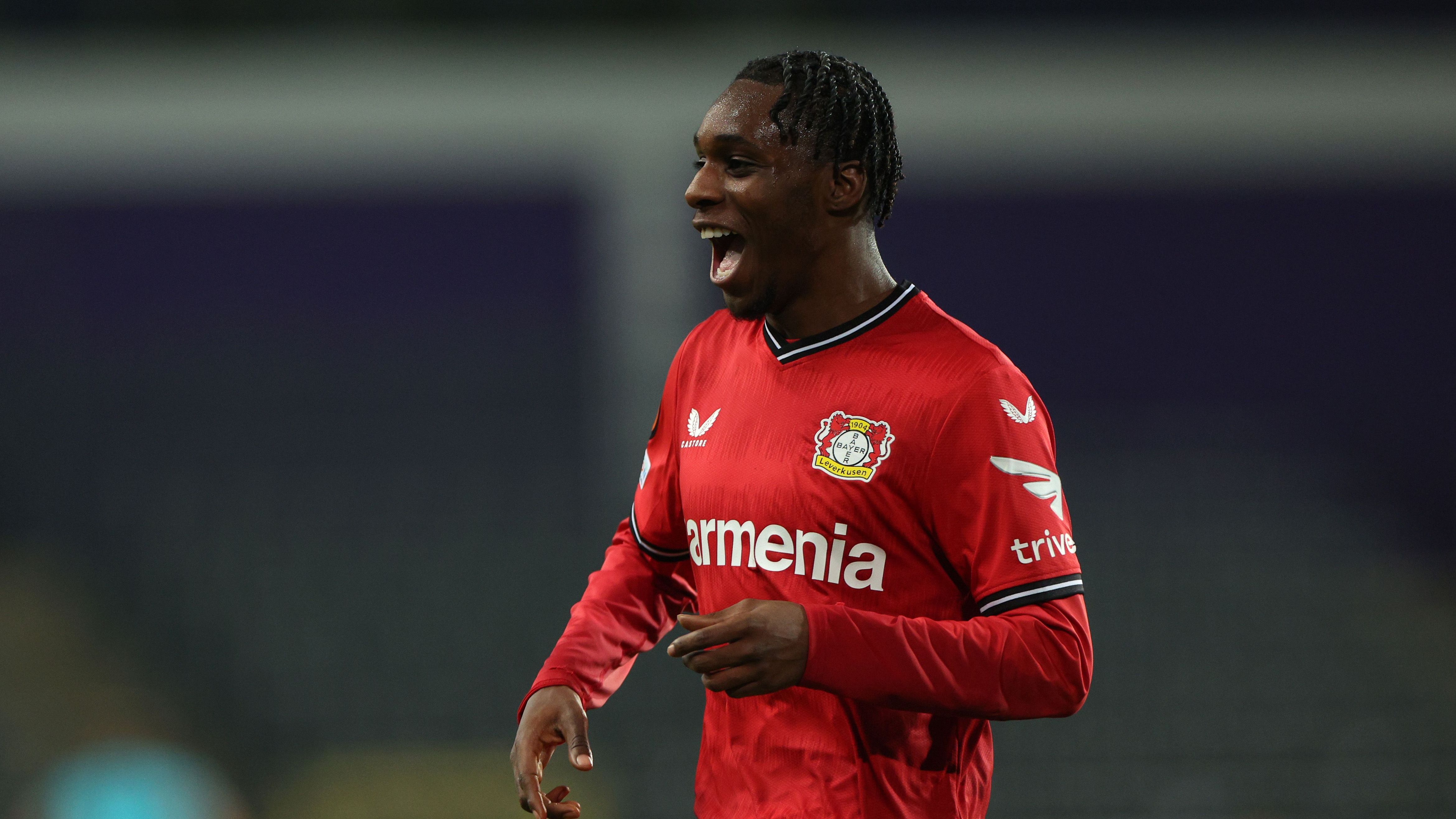 <strong>Abwehr: Jeremie Frimpong (Bayern Leverkusen)</strong><br>Die Abwehr gehört quasi Leverkusen. Los geht es mit&nbsp;Jeremie Frimpong auf rechts.